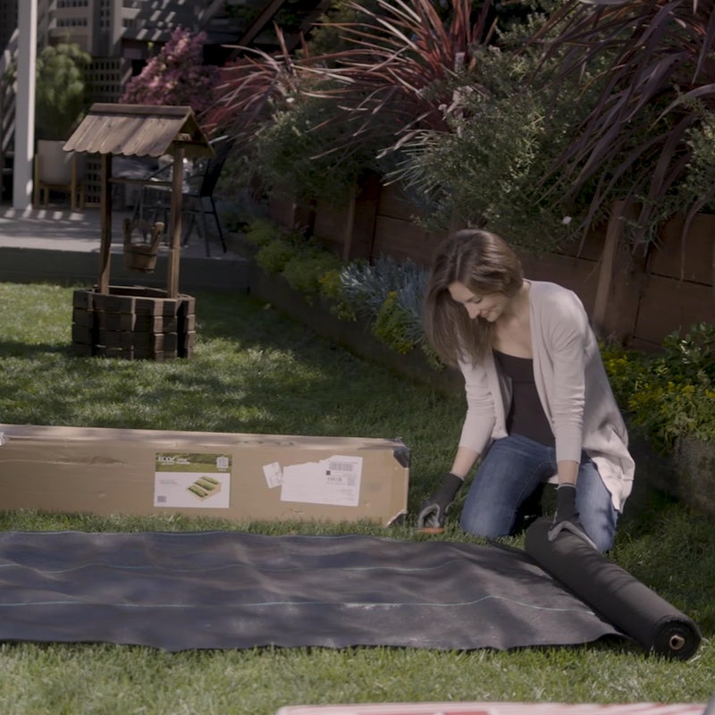 ECOgardener Premium 5oz Landscape Fabric, 3ft x 50ft Pro Garden Weed Barrier - Durable & Heavy Duty Weed Block Gardening Mat, Easy Setup & Superior Weed Control, Eco-Friendly & Convenient Design - Image 5